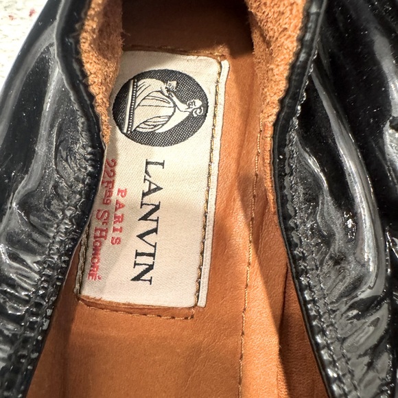 Lanvin patent leather ballet flat sz 40 - Picture 2 of 5